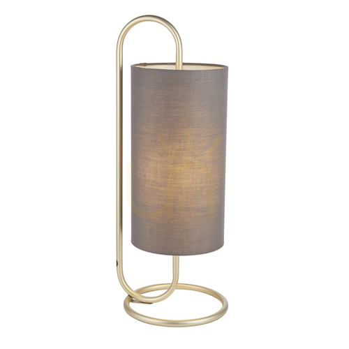 Jelölje be Asztali lámpa Endon Klip szürke szövet E27 steel 50 cm
