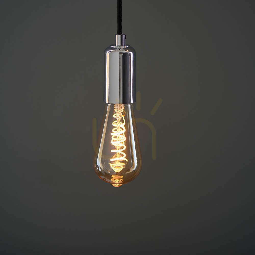 Előnézet E27 LED izzó Endon Twist borostyán üveg 4W dimmelhető E27 LED izzó Endon Twist borostyán üveg 4W dimmelhető