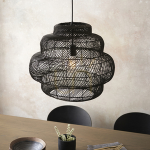 Függőlámpa Endon Tenoko fekete rattan E27 52,5 cm small 6