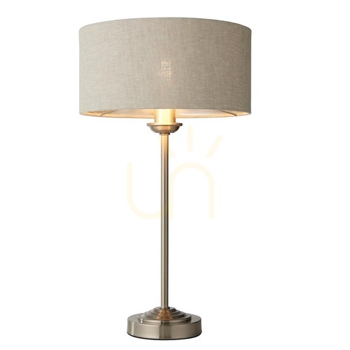 Jelölje be Asztali lámpa Endon Highclere bézs szövet 44,7 cm
