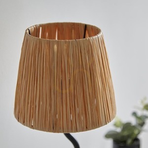 Asztali lámpa Endon Wriggle fekete rattan fém E14 small 1