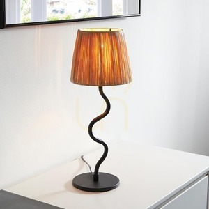 Asztali lámpa Endon Wriggle fekete rattan fém E14 small 4