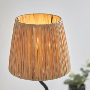 Asztali lámpa Endon Wriggle fekete rattan fém E14 small 8