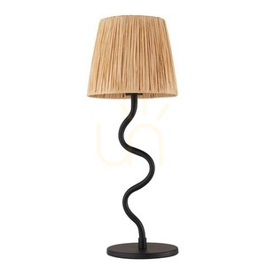 Asztali lámpa Endon Wriggle fekete rattan fém E14 small 9