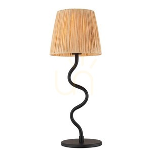 Asztali lámpa Endon Wriggle fekete rattan fém E14 small 0