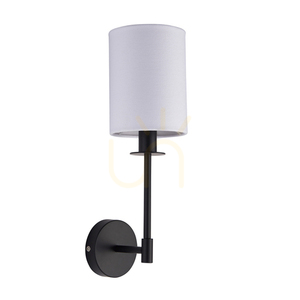 Endon Sancerre fekete fali lámpa E14 1x6W, szövet árnyékkal small 1