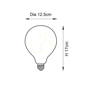 Endon opál fehér üveg E27 LED izzó 12W 17cm dimmelhető small 1