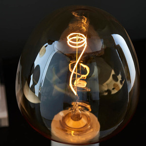 Endon Swirl E27 dekor LED fényforrás, 4 W 2000 K, borostyán üveg, Ø 19 cm small 4