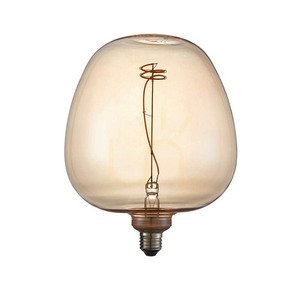 Endon Swirl E27 dekor LED fényforrás, 4 W 2000 K, borostyán üveg, Ø 19 cm small 6
