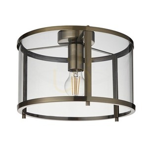 Plafon lámpa Endon Hopton sárgaréz E27 31 cm small 1