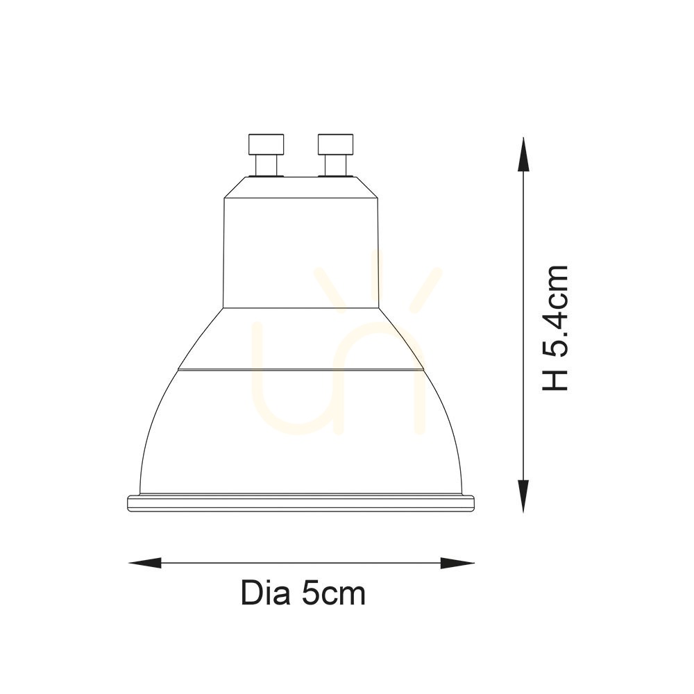 Kilátás GU10 LED izzó fehér Endon 7W GU10 LED izzó fehér Endon 7W