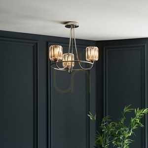 Mennyezeti lámpa Endon Berenice ezüst 3xE14 LED szabályozható acél üveg small 4