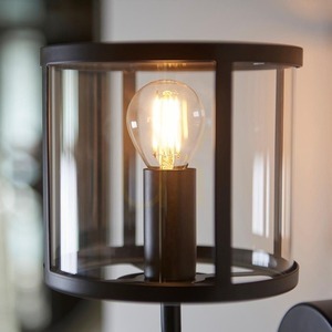 Endon Hopton fekete acél-üveg fali lámpa E14 7W dimmelhető small 8