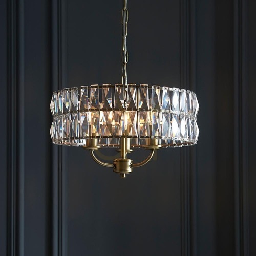 Jelölje be Függőlámpa Endon Clifton sárgaréz 3 lámpás E14 38,5 cm