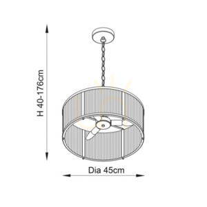 Függőlámpa Endon Ridgeton sárgaréz 3 lámpás E14 45 cm 2 Függőlámpa Endon Ridgeton sárgaréz 3 lámpás E14 45 cm small 2