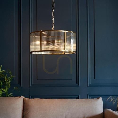 Jelölje be Függőlámpa Endon Ridgeton sárgaréz 3 lámpás E14 45 cm