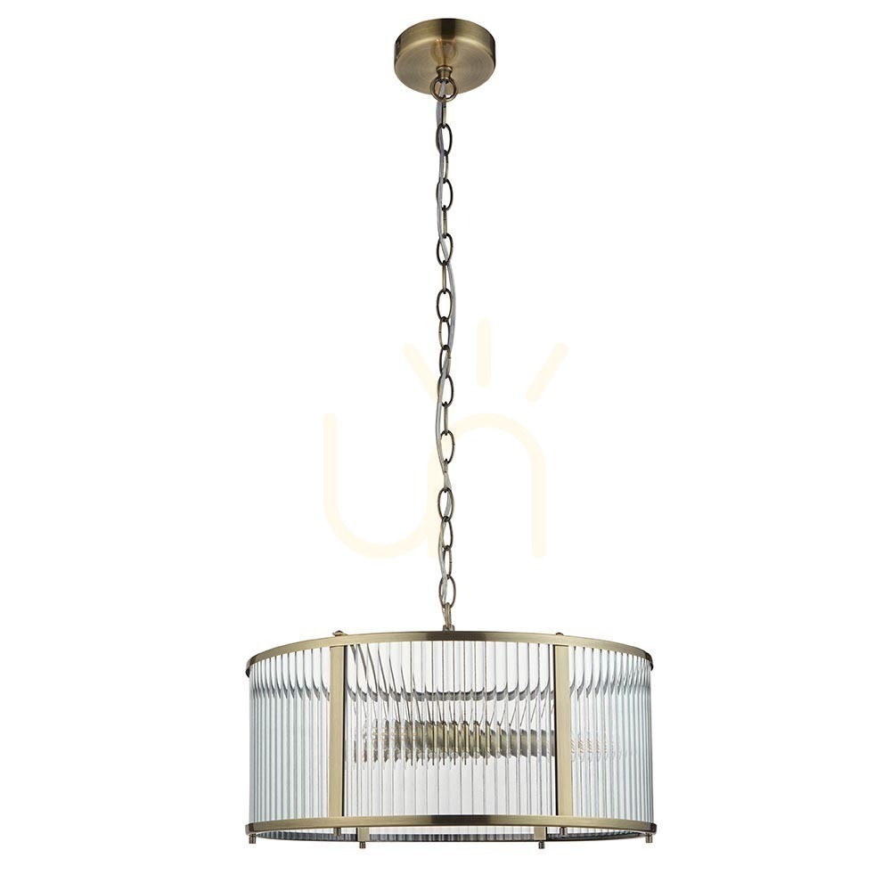 Előadás Függőlámpa Endon Ridgeton sárgaréz 3 lámpás E14 45 cm Függőlámpa Endon Ridgeton sárgaréz 3 lámpás E14 45 cm