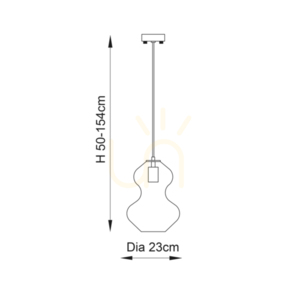Függőlámpa Endon Kelda sárgaréz üveg E27 23 cm állítható 2 Függőlámpa Endon Kelda sárgaréz üveg E27 23 cm állítható small 2