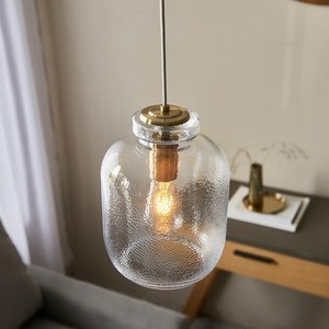 Függőlámpa Endon Lyra sárgaréz üveg-acél E27 dimmelhető 20 cm small 6