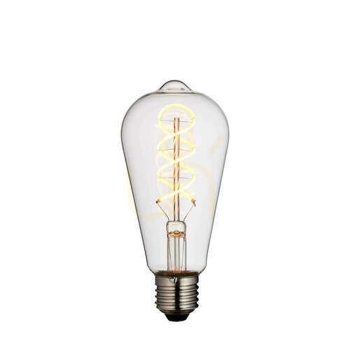 Jelölje be E27 LED izzó Endon átlátszó üveg dimmelhető 4W 14 cm