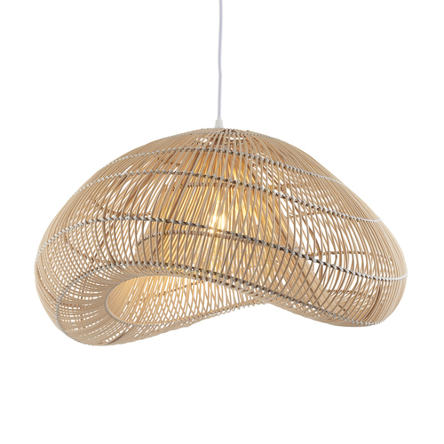 Jelölje be Függőlámpa Endon Misra barna rattan acél E27 54 cm