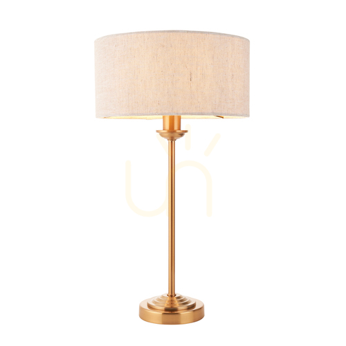Jelölje be Asztali lámpa Endon Highclere sárgaréz 44,7 cm E14