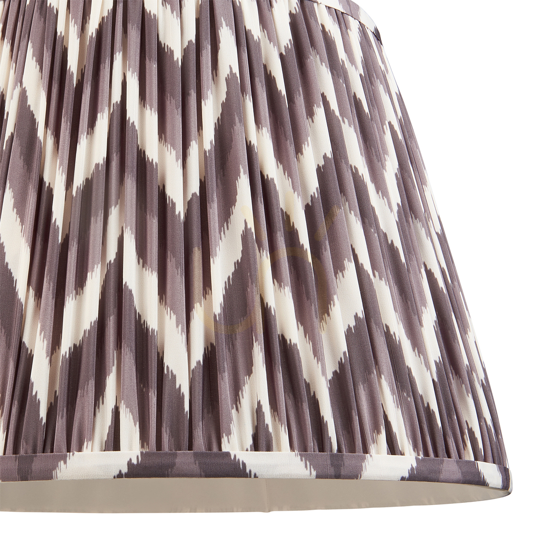 Előnézet Lámpaernyő Endon Zigzag szürke szövet 40 cm Lámpaernyő Endon Zigzag szürke szövet 40 cm