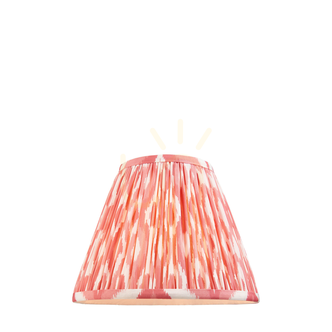 Jelölje be Lámpaernyő Endon Ikat korall rózsaszín szövet 25 cm Lámpaernyő Endon Ikat korall rózsaszín szövet 25 cm