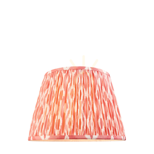 Jelölje be Lámpaernyő Endon Ikat korall rózsaszín szövet 35 cm