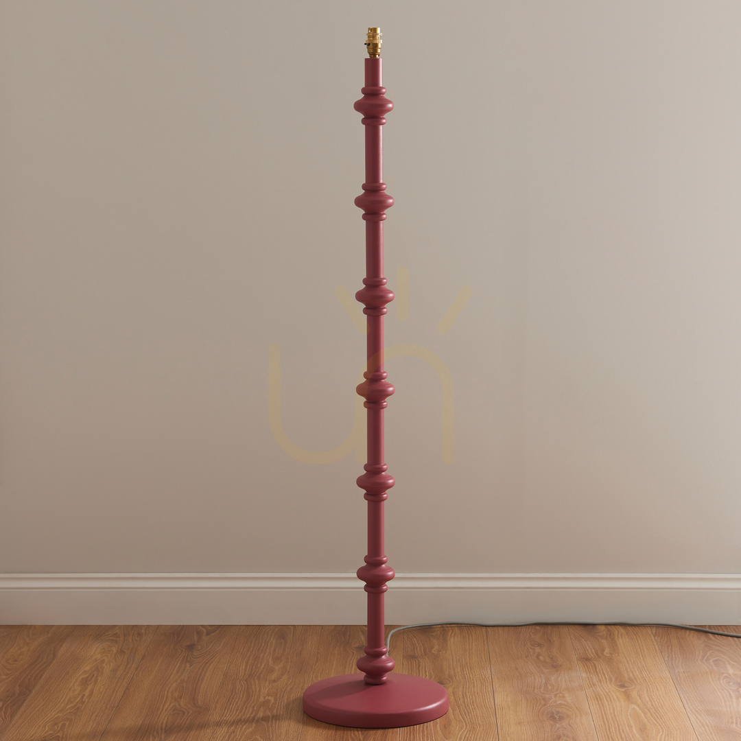 Kilátás Endon Carnaby rózsaszín fa-acél állólámpa B22 138 cm Endon Carnaby rózsaszín fa-acél állólámpa B22 138 cm