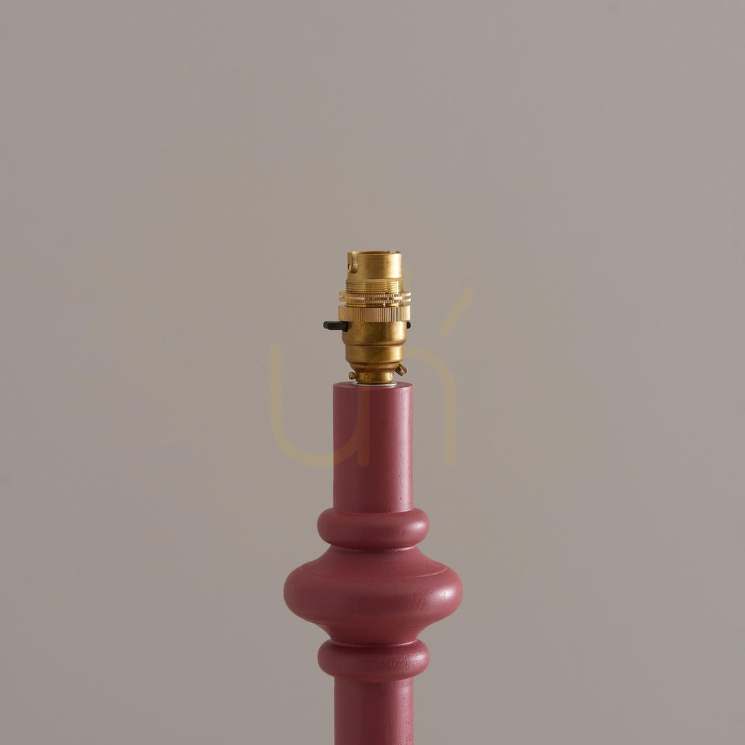 Előnézet Endon Carnaby rózsaszín fa-acél állólámpa B22 138 cm Endon Carnaby rózsaszín fa-acél állólámpa B22 138 cm