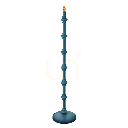 Jelölje be Állólámpa Endon Carnaby kék fa-acél-sárgaréz 138 cm