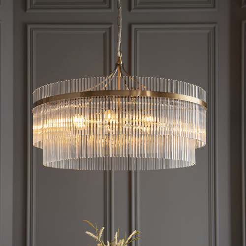 Jelölje be Függőlámpa Endon Marietta Grand sárgaréz 7 fényű 70 cm