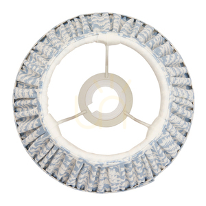 Endon Leaf Shell Bay Blue szövet lámpaernyő 20 cm E14/B22 112915 small 3