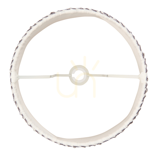 Jelölje be Endon Ripple gyöngyszürke szövet lámpaernyő 35 cm