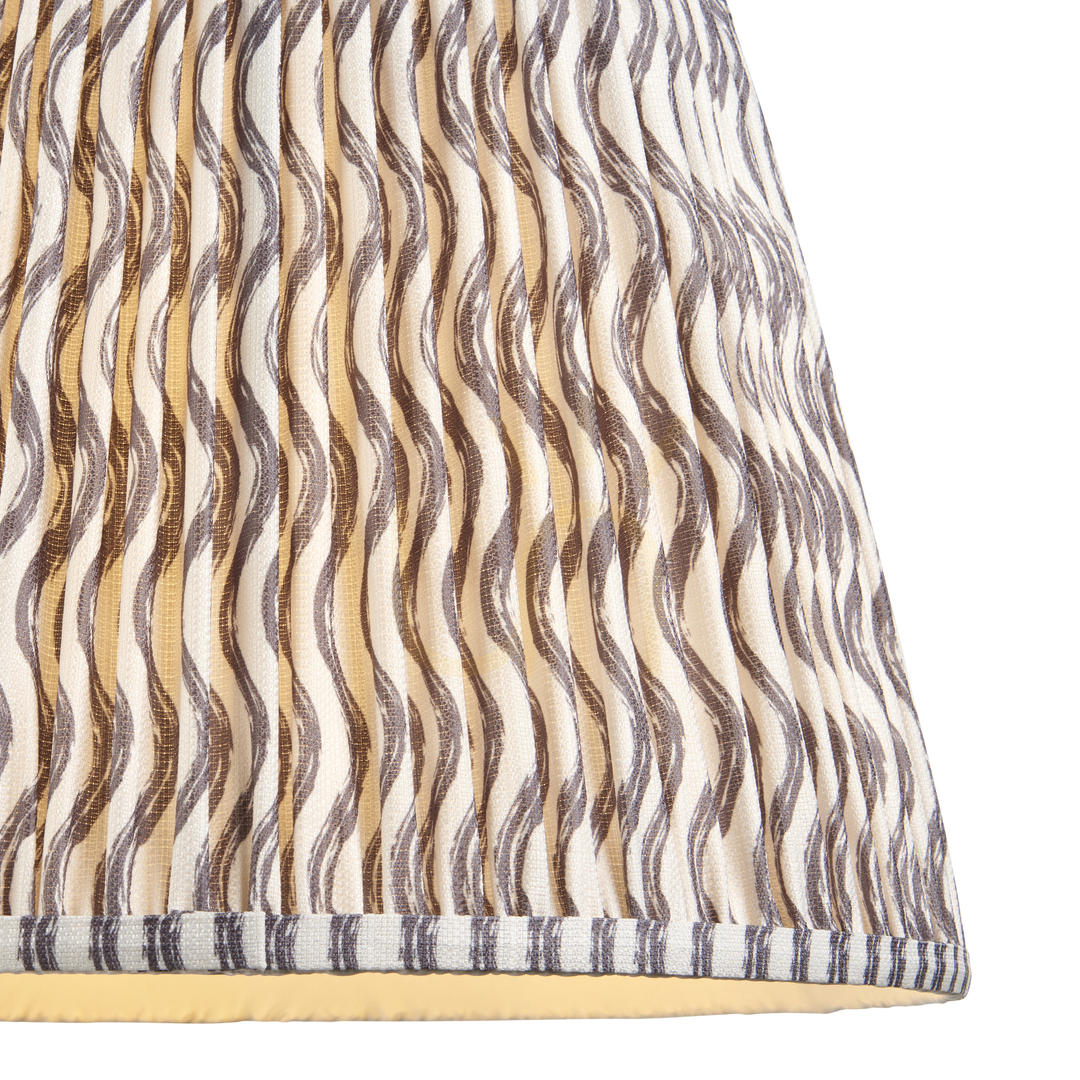 Kilátás Lámpaernyő Endon Ripple szürke szövet E27 40 cm Lámpaernyő Endon Ripple szürke szövet E27 40 cm