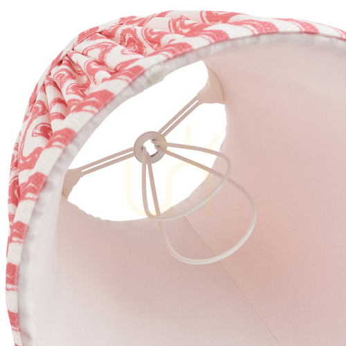Jelölje be Lámpaernyő Endon Ripple korall rózsaszín szövet 16 cm E14