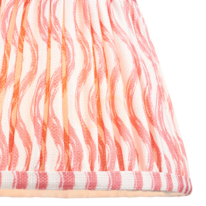 Endon Ripple korallrózsaszín textil lámpaernyő, 20 cm, E14/B22 small 1
