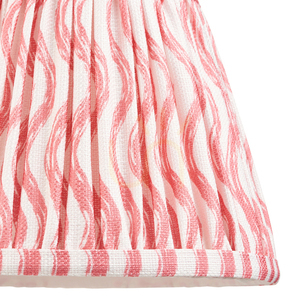 Endon Ripple korallrózsaszín textil lámpaernyő, 20 cm, E14/B22 small 2