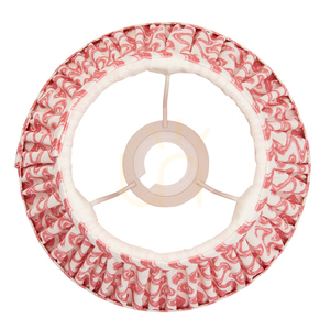 Endon Ripple korallrózsaszín textil lámpaernyő, 20 cm, E14/B22 small 3
