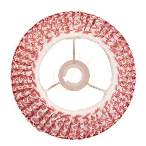 Jelölje be Lámpaernyő Endon Ripple korall rózsaszín szövet 25 cm E27