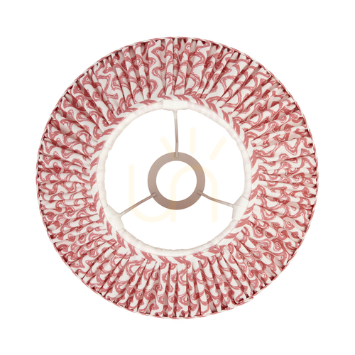 Jelölje be Lámpaernyő Endon Ripple korall rózsaszín szövet 30 cm E27