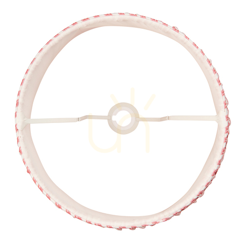 Jelölje be Lámpaernyő Endon Ripple korall rózsaszín szövet 40 cm E27