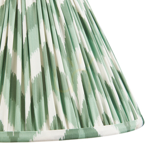 Lámpaernyő Endon Zigzag Cotswold Green szövet E27 30 cm small 2