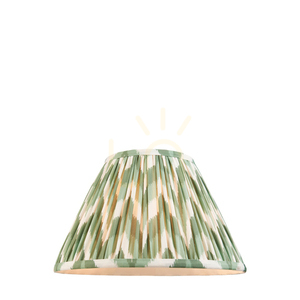 Lámpaernyő Endon Zigzag Cotswold Green szövet E27 30 cm small 0