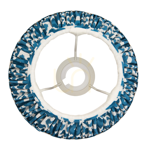 Jelölje be Lámpaernyő Endon Ikat Blue kék szövet 20 cm E14