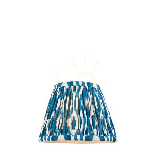 Jelölje be Lámpaernyő Endon Ikat Blue kék szövet 20 cm E14