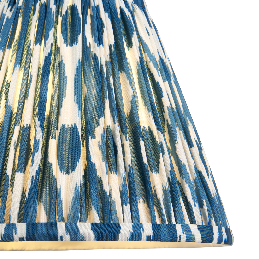 Kilátás Lámpaernyő Endon Ikat kék szövet 25 cm E27 Lámpaernyő Endon Ikat kék szövet 25 cm E27