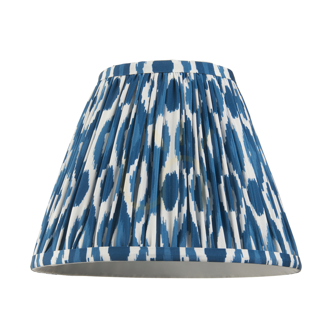 Előadás Lámpaernyő Endon Ikat kék szövet 25 cm E27 Lámpaernyő Endon Ikat kék szövet 25 cm E27