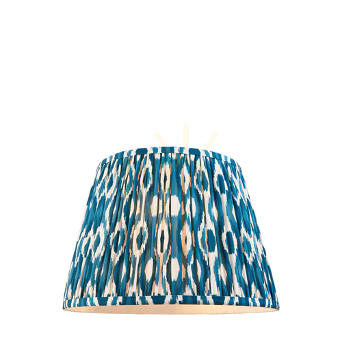 Jelölje be Lámpaernyő Endon Ikat kék szövet 35 cm E27